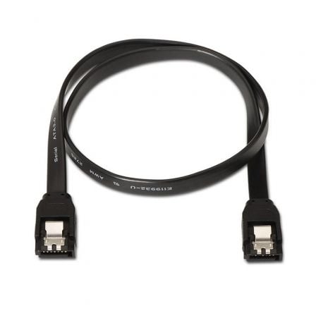 Cable SATA III Aisens A130-0157/ SATA Hembra - SATA Hembra/ 50cm/ Negro