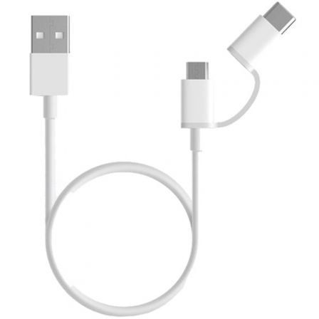 Cable USB 2.0 Xiaomi Mi 2-in-1 USB Cable SJV4082TY USB Macho - Micro USB Macho/ USB Tipo-C Macho/ 1m