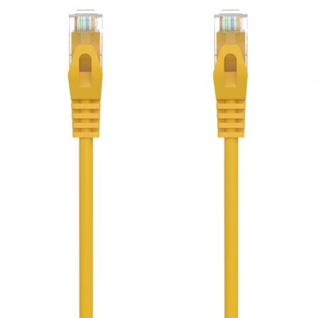 Cable de Red RJ45 AWG24 UTP Aisens A145-0563 Cat.6A/ LSZH/ 25cm/ Amarillo