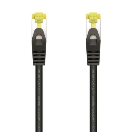 Cable de Red RJ45 SFTP Aisens A146-0484 Cat.7/ 25cm/ Negro