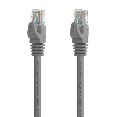 Cable de Red RJ45 UTP Aisens A145-0329 Cat.6A/ 5m/ Gris