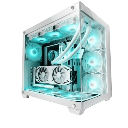 Caja Gaming Torre Mars Gaming MCV4/ Blanca