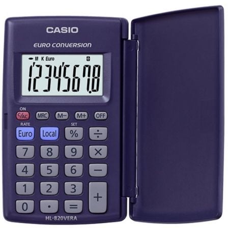 Calculadora de Bolsillo Casio HL-820VER/ Azul