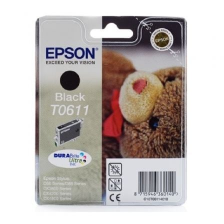 Cartucho de Tinta Original Epson T0611/ Negro