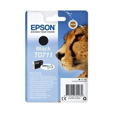 Cartucho de Tinta Original Epson T0711/ Negro