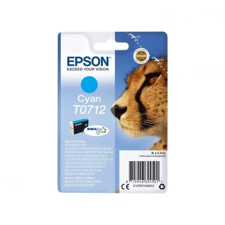 Cartucho de Tinta Original Epson T0712/ Cian