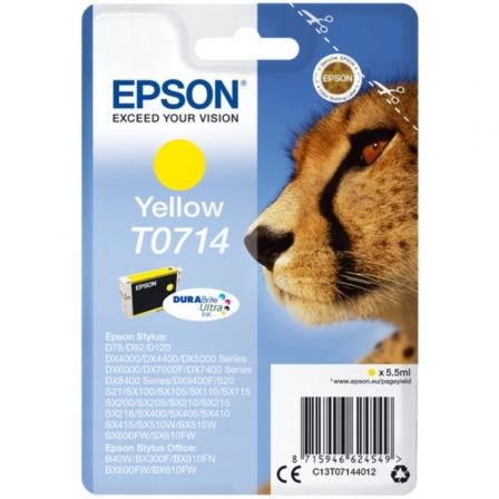 Cartucho de Tinta Original Epson T0714/ Amarillo