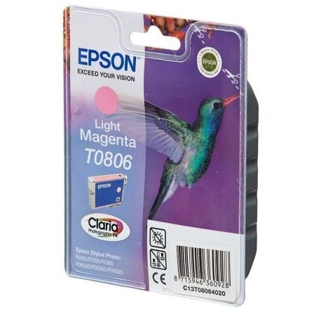 Cartucho de Tinta Original Epson T0806/ Magenta Claro