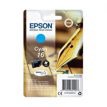 Cartucho de Tinta Original Epson nº16/ Cian