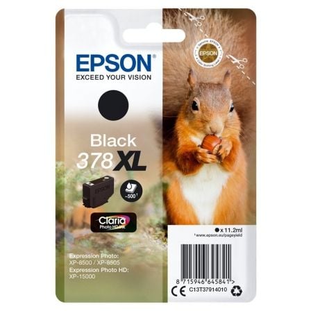 Cartucho de Tinta Original Epson nº378 XL Alta Capacidad/ Negro