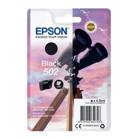 Cartucho de Tinta Original Epson nº502/ Negro