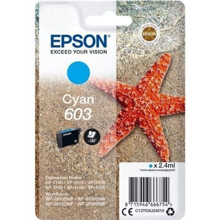 Cartucho de Tinta Original Epson nº603/ Cian