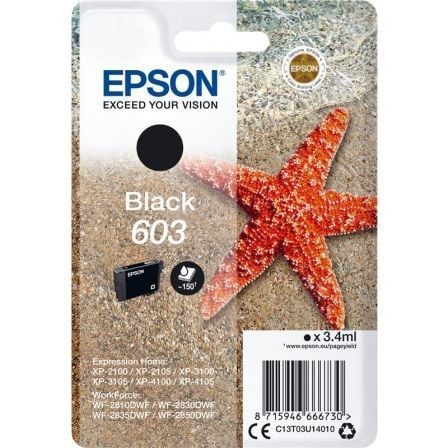 Cartucho de Tinta Original Epson nº603/ Negro