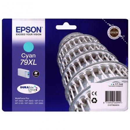 Cartucho de Tinta Original Epson nº79 XL Alta Capacidad/ Cian