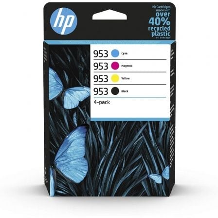 Cartucho de Tinta Original HP nº953 Multipack/ Cian/ Magenta/ Amarillo/ Negro