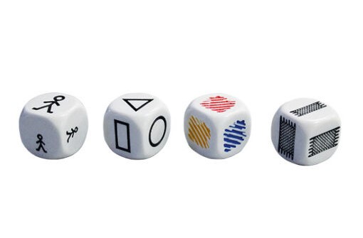 DADOS BLOQUES ATRIBUTOS LOGICOS SET DE 4 DADOS