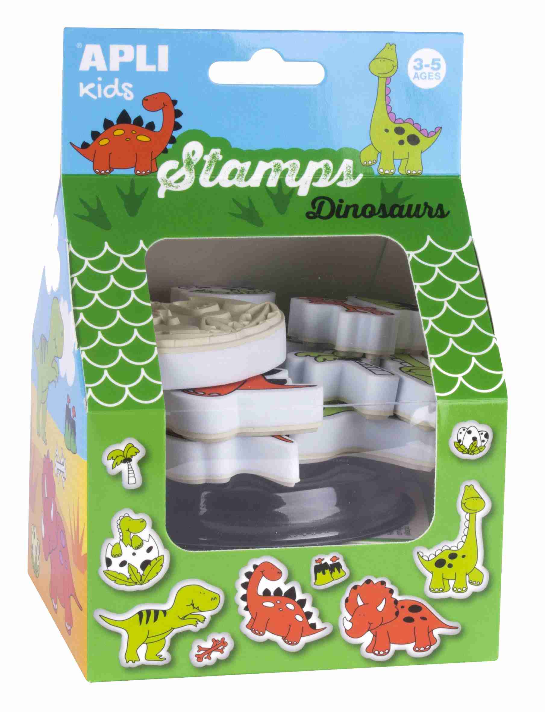 ***DESCATALOGADO*** TAMPONES APLI KIDS KITS DINOSAURS KIDS APLI REF: 14870