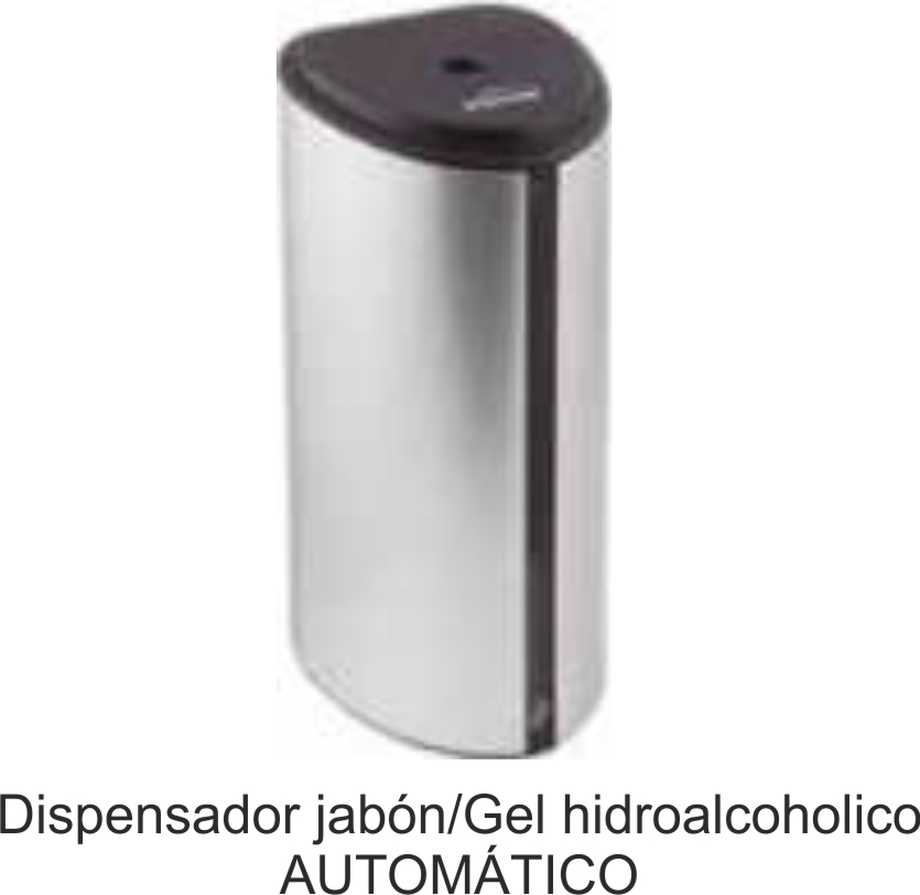 DISPENSADOR AUTOMATICO JABON / GEL HIDROALCOHOLICO SILVER REF<. 91522