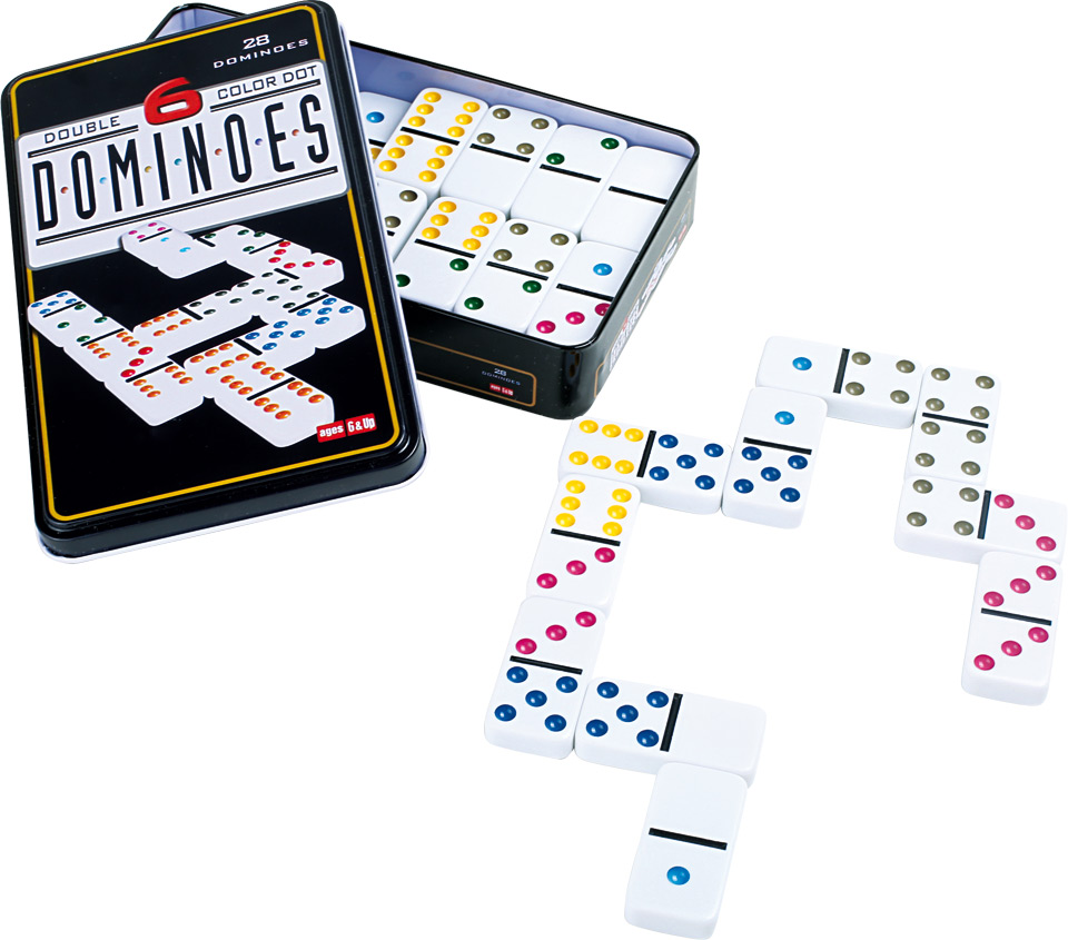 DOMINO COLORES ESTUCHE METALICO REF: 3494