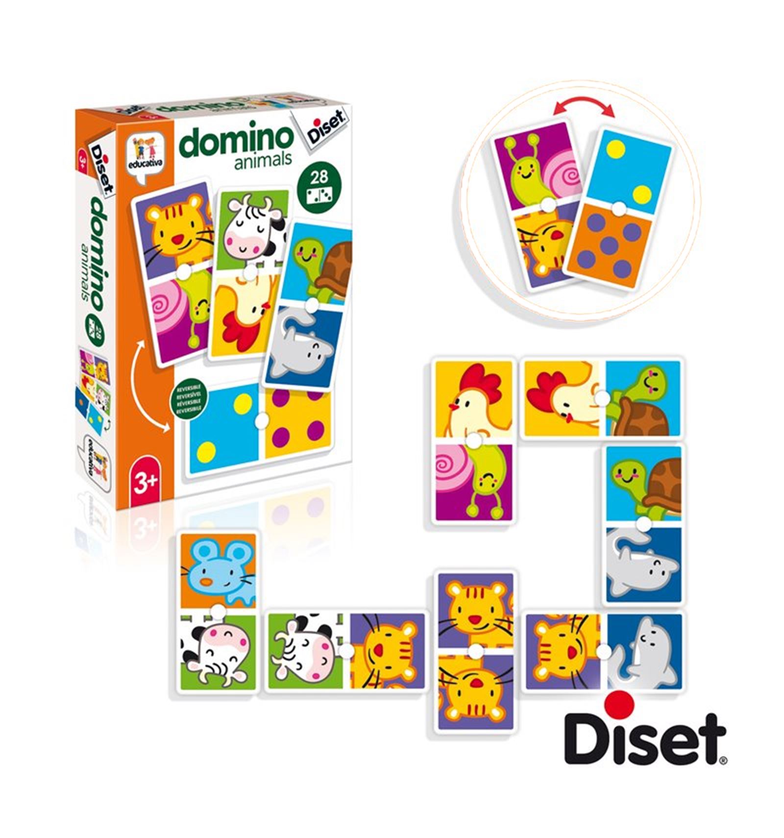 DOMINO DE ANIMALES REVERSIBLE DISET