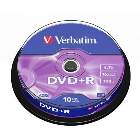 DVD+R Verbatim Advanced AZO 16X/ Tarrina-10uds