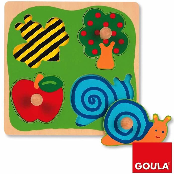 ***Descatalogado cambiar por codigo 53010***  PUZZLE ENCAJES 4 PIEZAS *** PUZZLE CAMPO ***