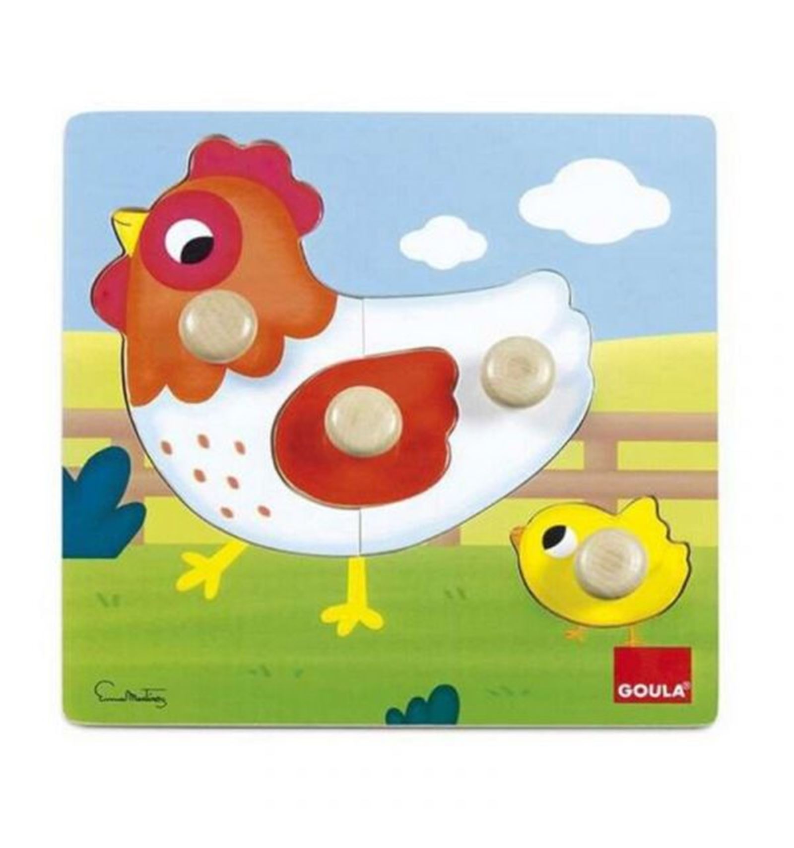 ****Descatalogado cambiar por codigo 53052****  PUZZLE PEQUEÑOS ANIMALES *** GALLINA ***