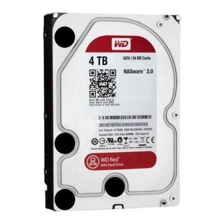 Disco Duro Western Digital WD Red NAS 4TB/ 3.5"/ SATA III/ 256MB