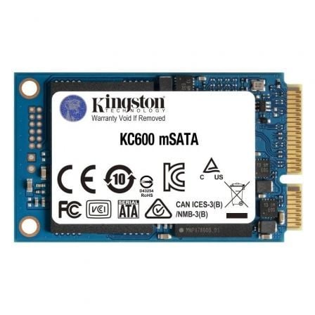 Disco SSD Kingston KC600 256GB/ mSATA