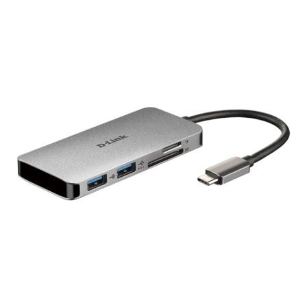 Docking USB Tipo-C D-Link DUB-M610/ 2xUSB/ 1xUSB Tipo-C PD/ 1xThunderbolt 3/ 1xHDMI/ 1xLector Tarjet