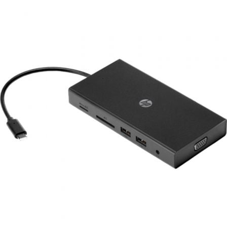 Docking USB Tipo-C HP Travel USB-C Multi Port Hub/ 4xUSB/ 1xUSB Tipo-C PD/ 1xHDMI/ 1xVGA/ 1xRJ45/ 1x