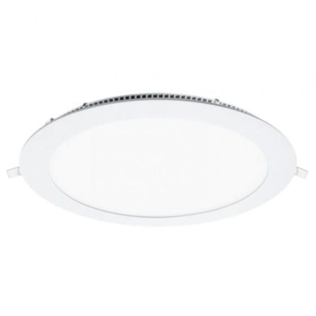 Downlight Iglux LS-102118-FB V2/ Circular/ Ø220 x 19mm/ Potencia 18W/ 1700 Lúmenes/ 6000ºK/ Blanco