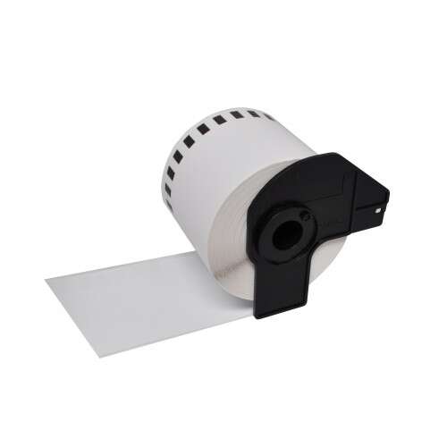 ETIQUETA COMPATIBLE BROTHER ***TAMAÑO CONTINUO SIN PRECORTADO DE 62MM ANCHO X 15.5 METROS BLANCA DK22212