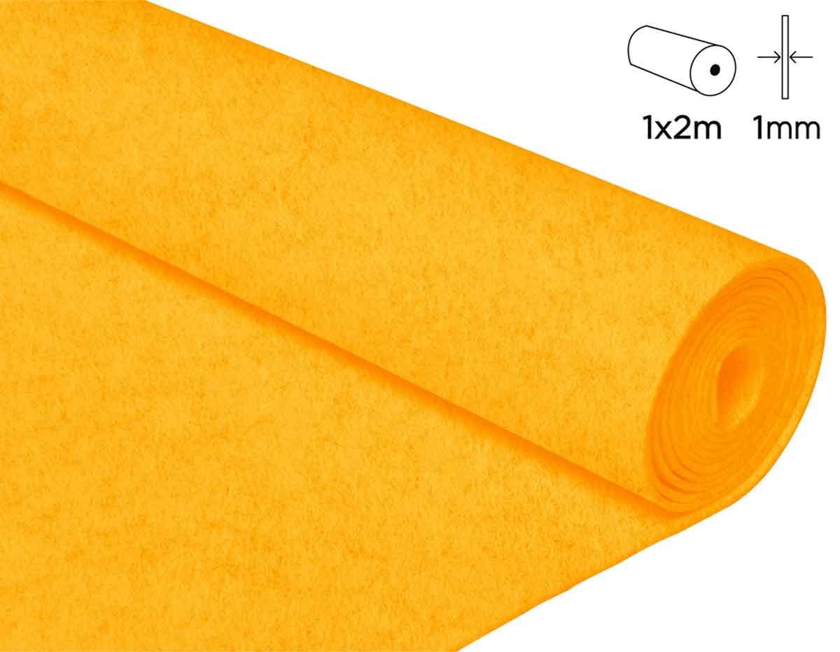 FIELTRO ROLLO 100x200CM AMARILLO REF: 57134