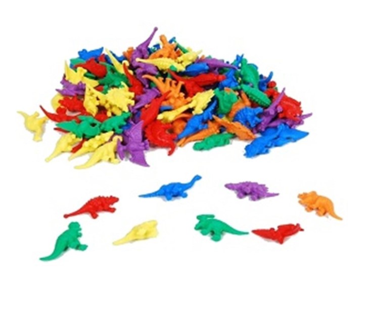 FIGURAS DE GOMA PARA CLASIFICAR DINOSAURIOS SET 128 FIGURAS