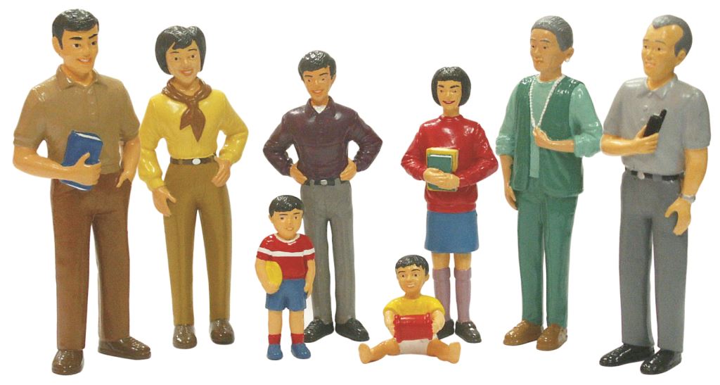 FIGURAS FAMILIA ASIÁTICA MINILAND REF. 27397