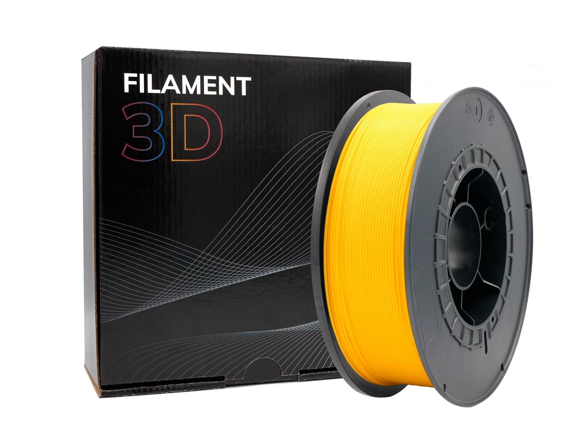 FILAMENTO 3D ***AMARILLO*** ABS GOLD 1.75MM DE 1 KG REF: 162247