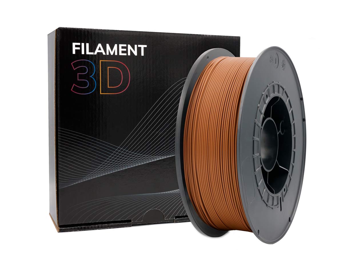 FILAMENTO 3D ***MARRON*** ABS GOLD 1.75MM DE 1 KG