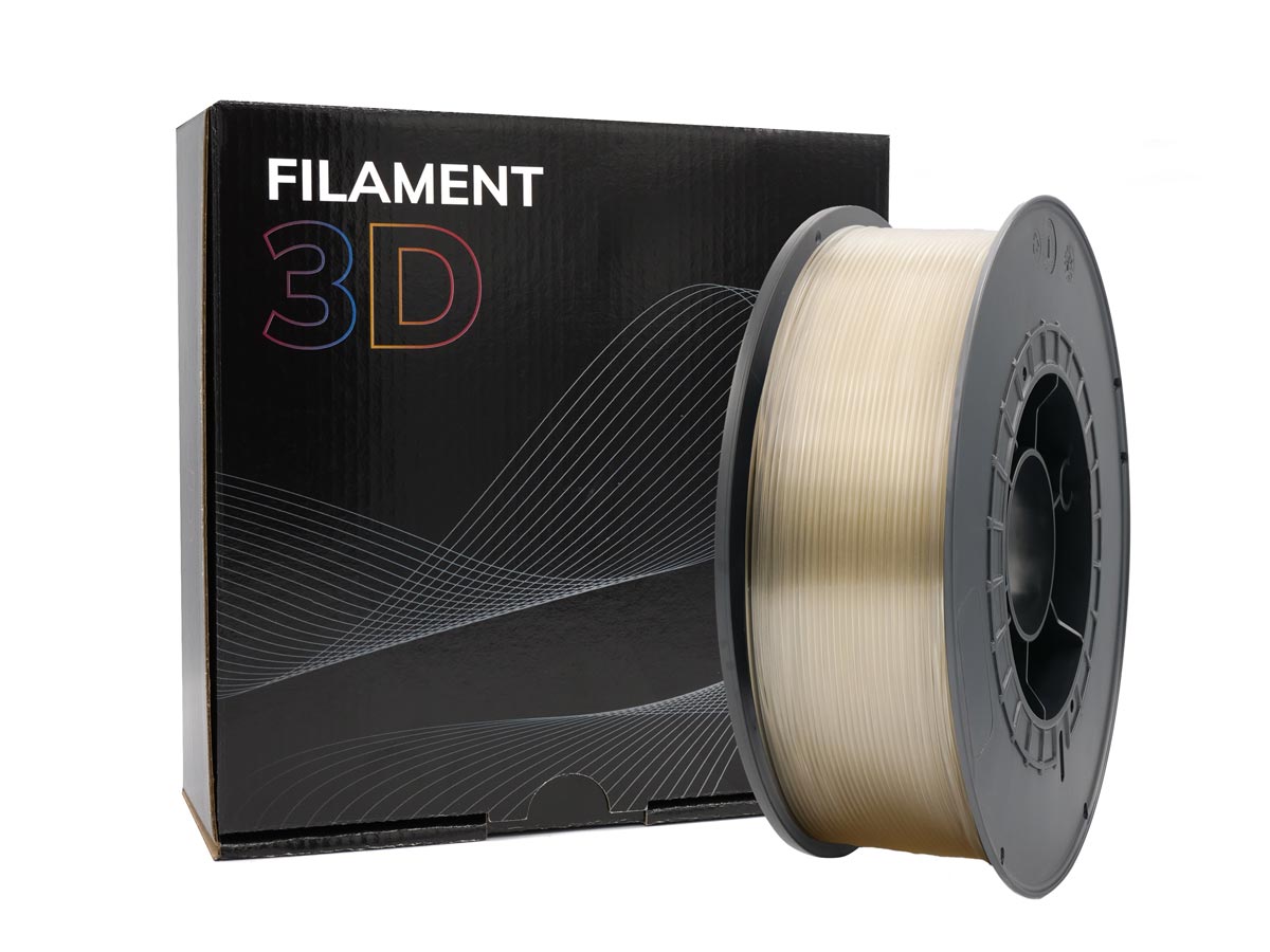 FILAMENTO 3D ***TRANSPARENTE*** ABS GOLD 1.75MM DE 1 KG REF: 162241