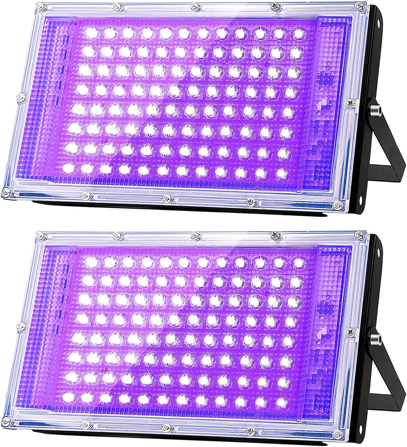 FOCOS DE LUZ NEGRA DE 100W LAMPARA UV  LED **JUEGO DE DOS FOCOS**