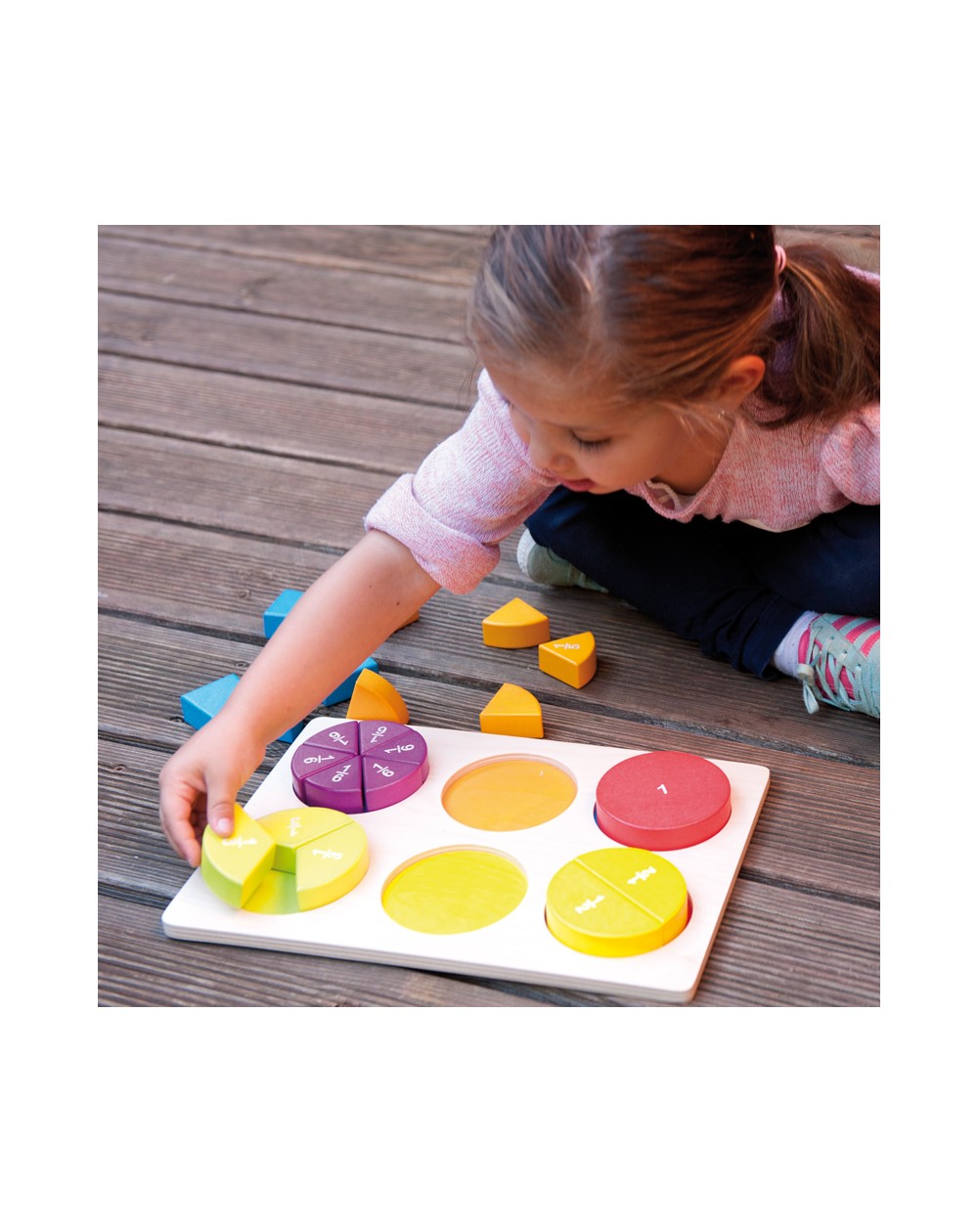 FRACCIONES LEARNING PUZZLE MADERA DE 31X21X3CM REF: 16707