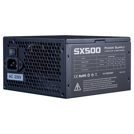 Fuente de Alimentación Hiditec SX 500 BULK/ 500W/ Ventilador 12cm/ Incluye cable de alimentación 1.5