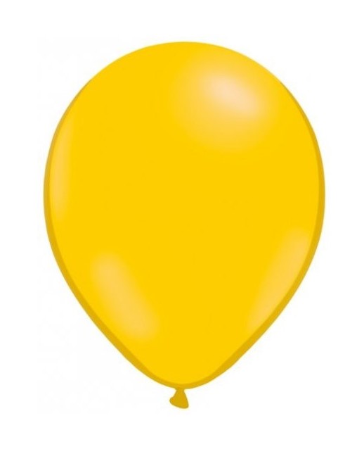 GLOBOS  LATEX TAMAÑO NORMAL UNICOLOR ***AMARILLO*** BOLSA DE 100 UNIDADES