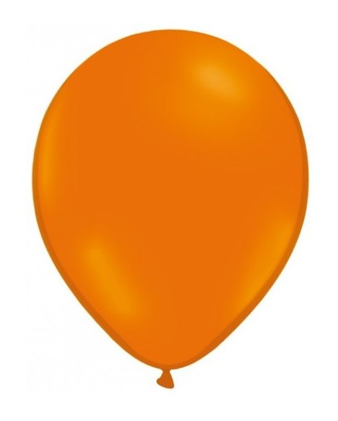 GLOBOS  LATEX TAMAÑO NORMAL UNICOLOR ***NARANJA*** BOLSA DE 100 UNIDADES