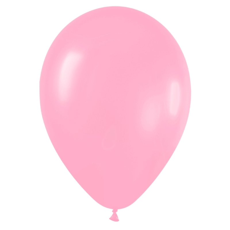 GLOBOS  LATEX TAMAÑO NORMAL UNICOLOR ***ROSA*** BOLSA DE 100 UNIDADES