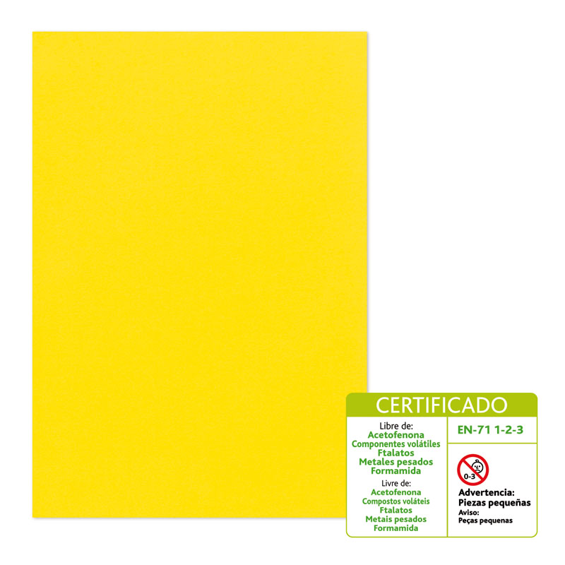 GOMA EVA 60X40MM AMARILLO APLI REF. 12760