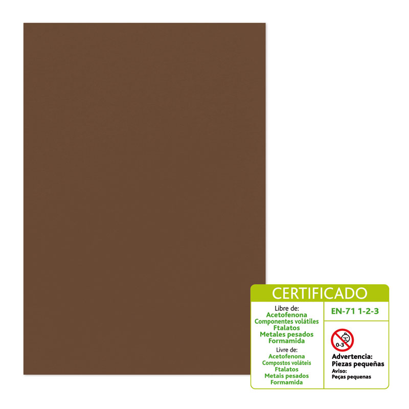 GOMA EVA 60X40MM MARRON APLI REF. 12766