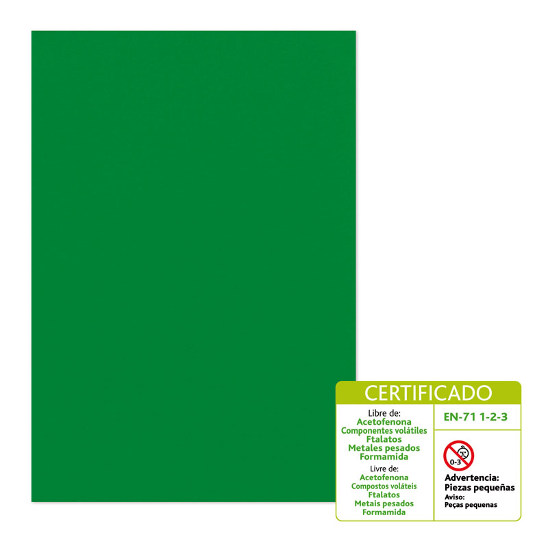 GOMA EVA 60X40MM VERDE OSCURO APLI REF. 12761