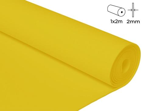 GOMA EVA EN ROLLO ***AMARILLO*** DE 100X200CM X2MM GROSOR REF: 22734