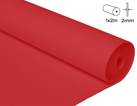 GOMA EVA EN ROLLO ***ROJO*** DE 100X200CM X2MM GROSOR REF: 22717